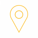 A yellow icon of a map location pin.